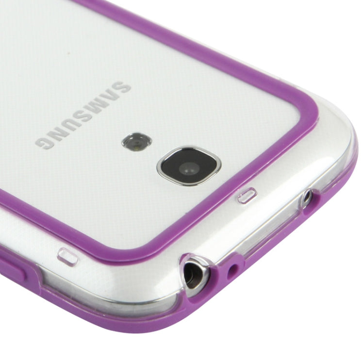 Transparent Plastic + TPU Bumper Frame for Galaxy S IV mini / i9190