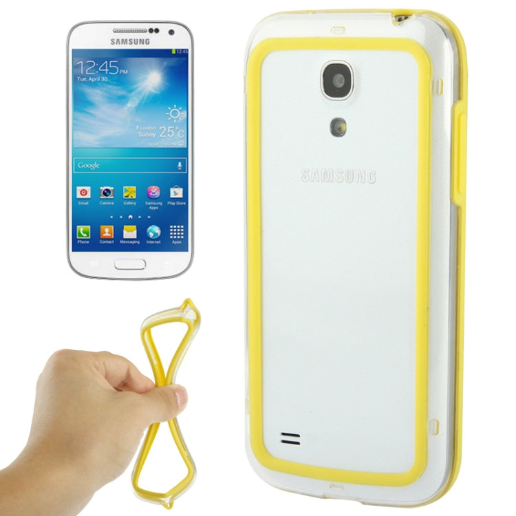 Transparent Plastic + TPU Bumper Frame for Galaxy S IV mini / i9190