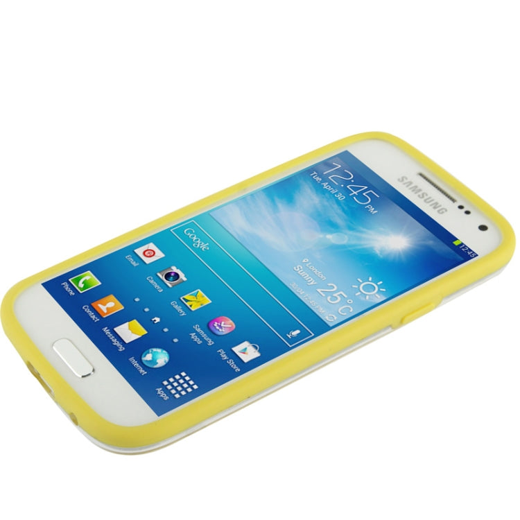 Transparent Plastic + TPU Bumper Frame for Galaxy S IV mini / i9190