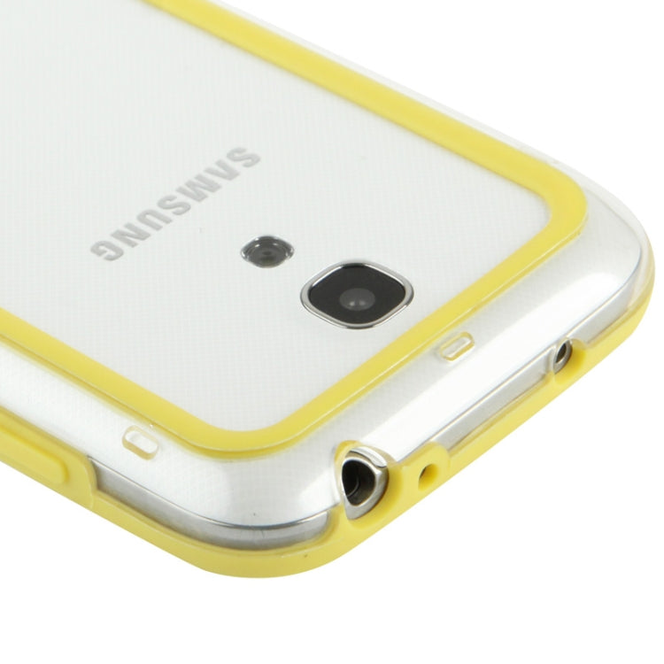 Transparent Plastic + TPU Bumper Frame for Galaxy S IV mini / i9190