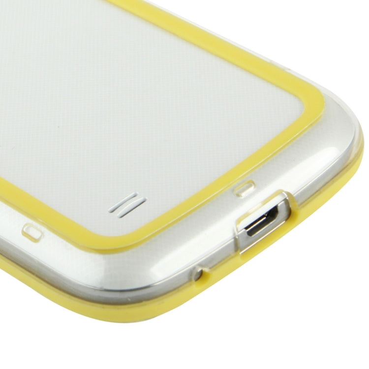 Transparent Plastic + TPU Bumper Frame for Galaxy S IV mini / i9190
