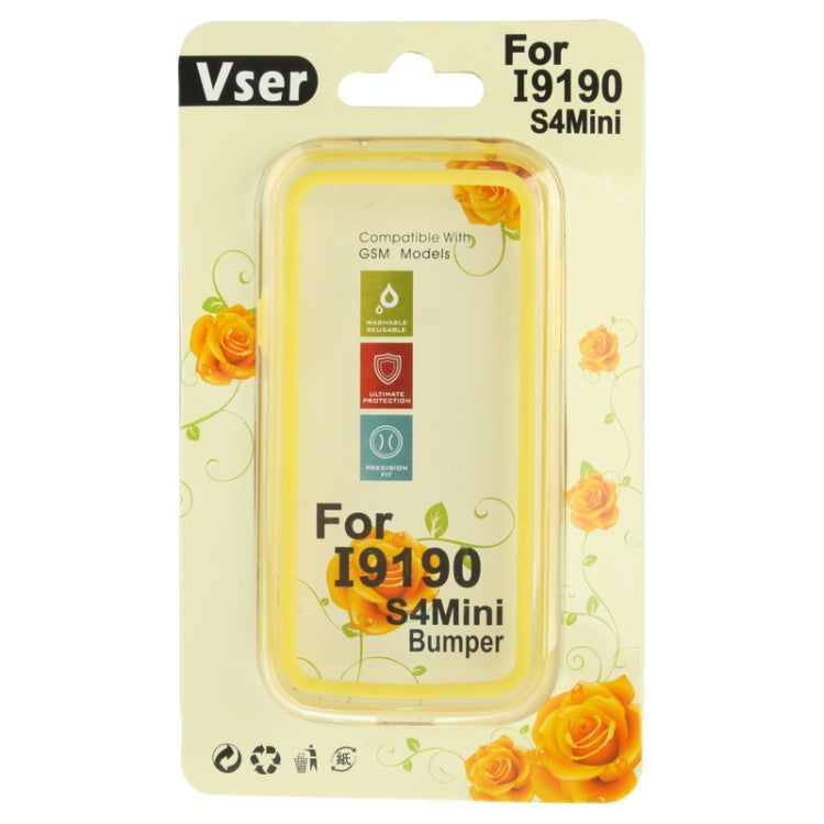 Transparent Plastic + TPU Bumper Frame for Galaxy S IV mini / i9190