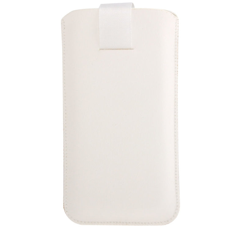 Universal Leather Case Pocket Sleeve Bag with Pull Up Tab for Galaxy S IV mini / i9190