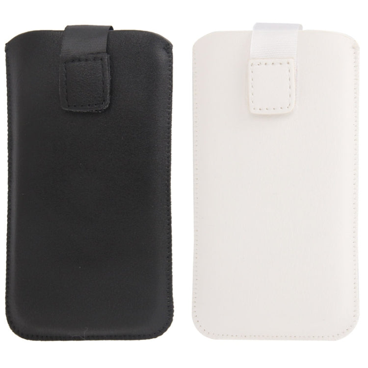Universal Leather Case Pocket Sleeve Bag with Pull Up Tab for Galaxy S IV mini / i9190