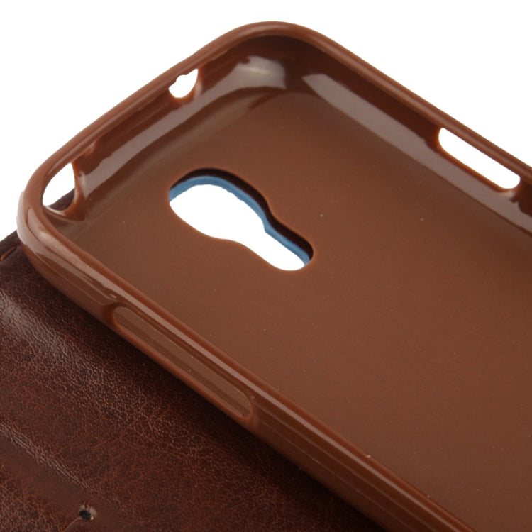 Denim Texture Horizontal Flip Leather Case with Credit Card Slots & Holder for Galaxy S IV mini / i9190