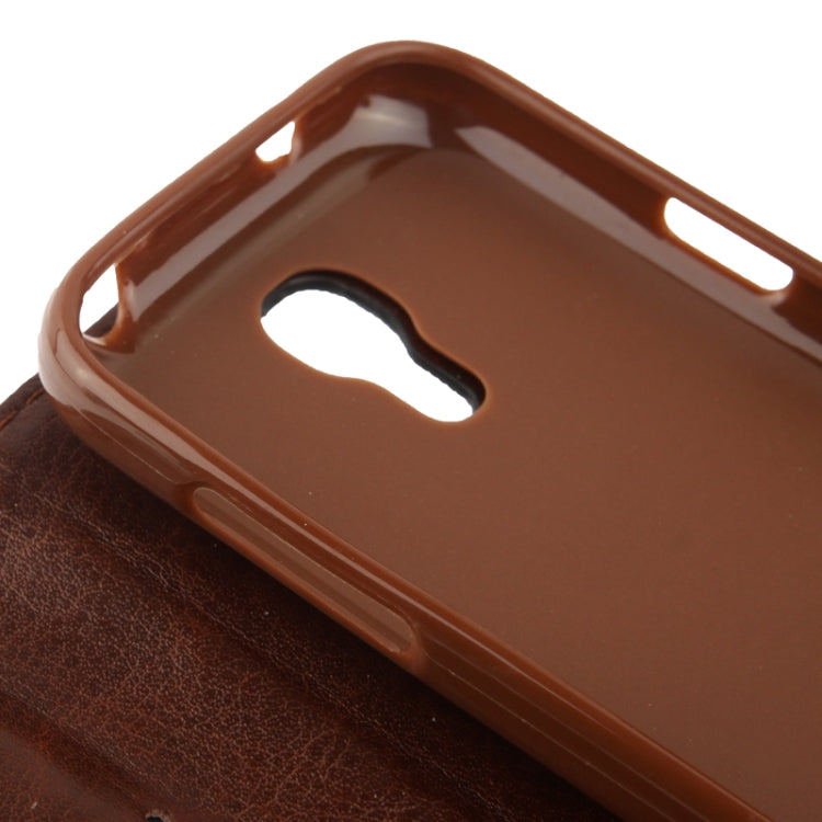 Denim Texture Horizontal Flip Leather Case with Credit Card Slots & Holder for Galaxy S IV mini / i9190