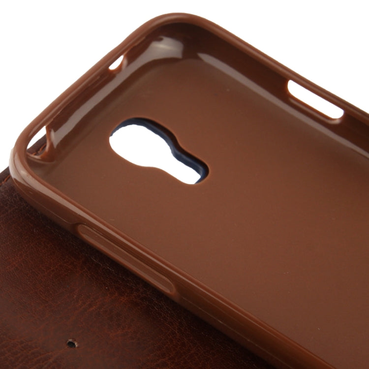 Denim Texture Horizontal Flip Leather Case with Credit Card Slots & Holder for Galaxy S IV mini / i9190
