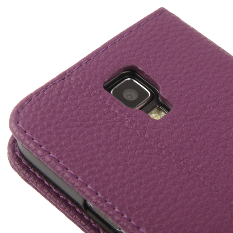 Litchi Texture Horizontal Flip Leather Case with Holder & Credit Card Slots for Galaxy S IV Active / i9295