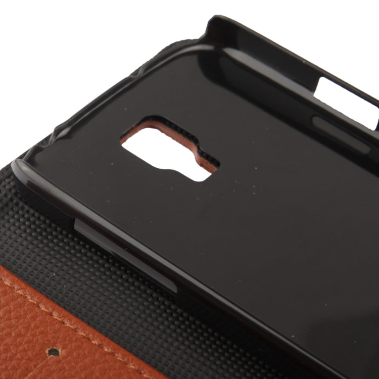 Litchi Texture Horizontal Flip Leather Case with Holder & Credit Card Slots for Galaxy S IV Active / i9295