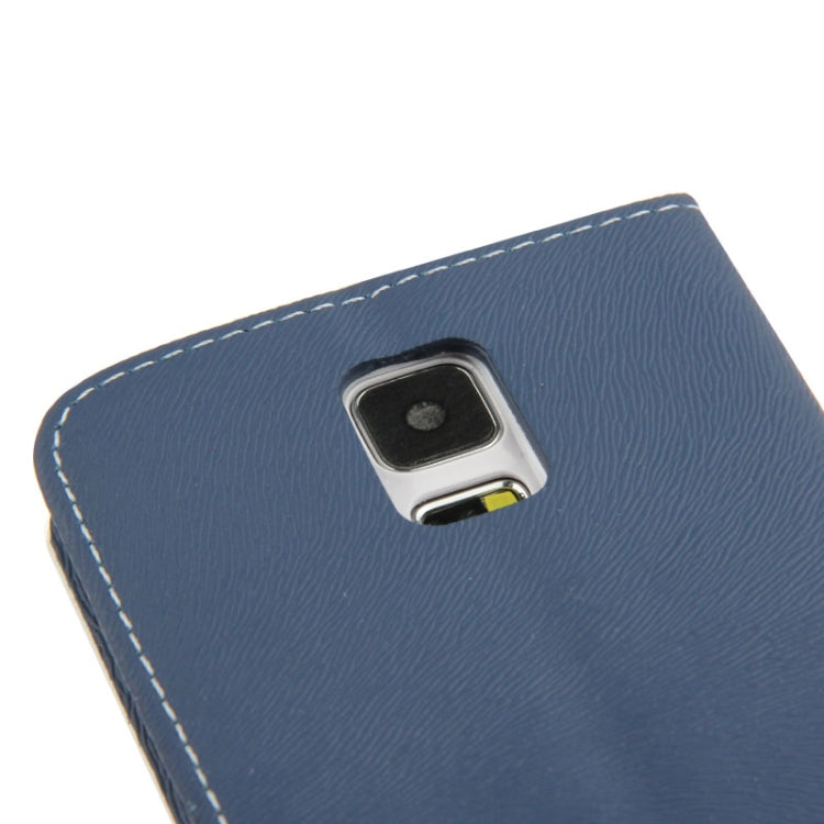 2-color Discoloring Texture Leather Case with Card Slots & Holder for Galaxy S5 / G900