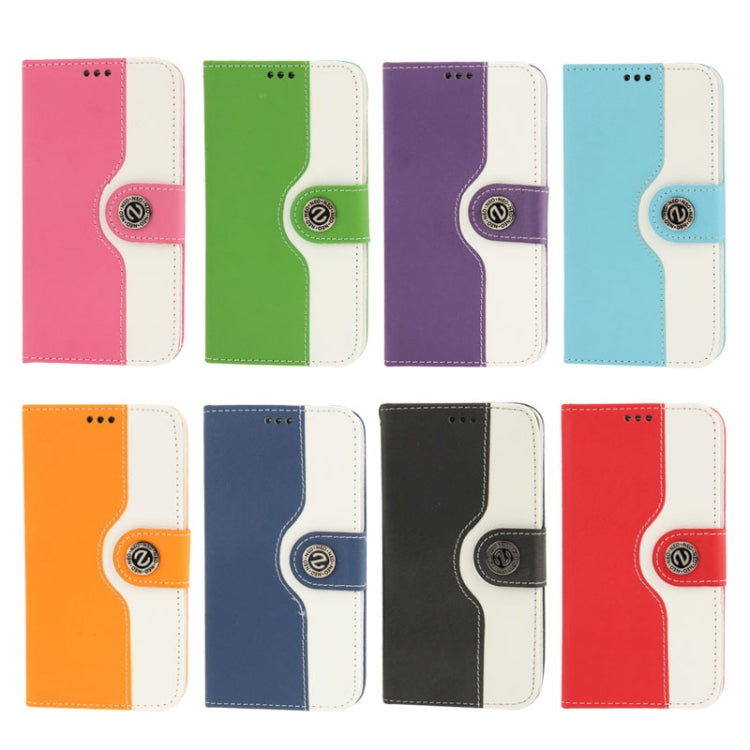 2-color Discoloring Texture Leather Case with Card Slots & Holder for Galaxy S5 / G900