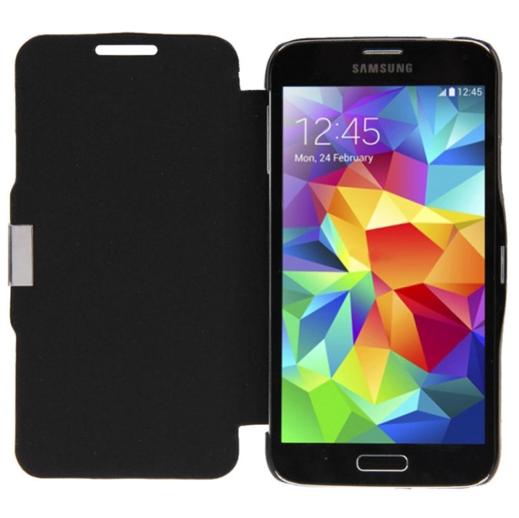 Brushed Texture Horizontal Flip Magnetic Buckle Leather Protective Case for Galaxy S5 / G900
