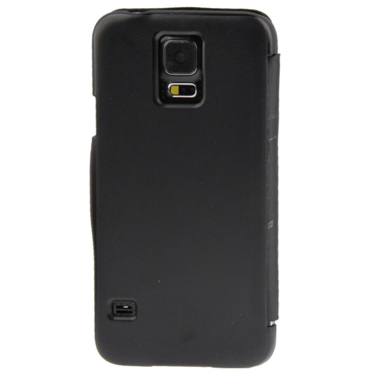 Brushed Texture Horizontal Flip Magnetic Buckle Leather Protective Case for Galaxy S5 / G900