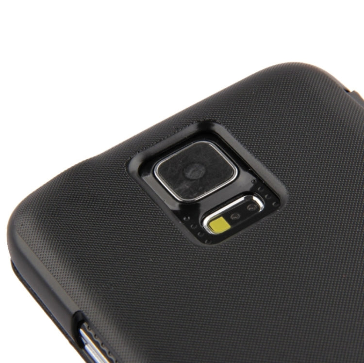 Brushed Texture Horizontal Flip Magnetic Buckle Leather Protective Case for Galaxy S5 / G900
