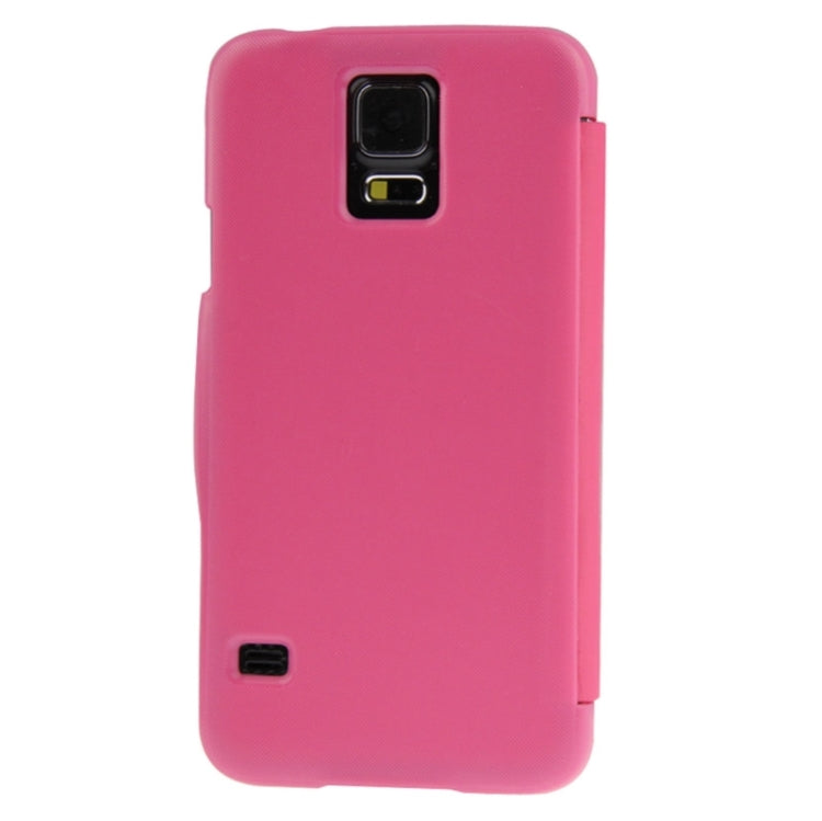 Brushed Texture Horizontal Flip Magnetic Buckle Leather Protective Case for Galaxy S5 / G900