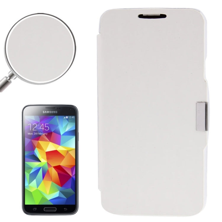 Brushed Texture Horizontal Flip Magnetic Buckle Leather Protective Case for Galaxy S5 / G900