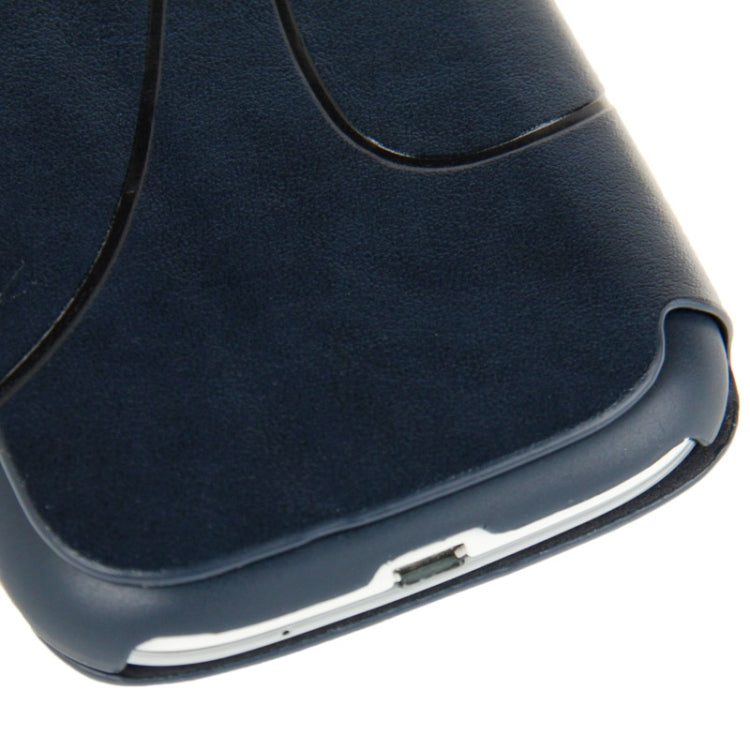 Embossing Pattern Flip Leather Case with Credit Card Slot / Holder / Suction Cup for Galaxy S III / i9300