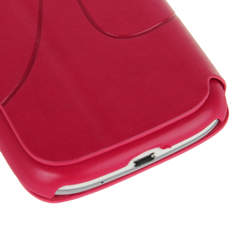 Embossing Pattern Flip Leather Case with Credit Card Slot / Holder / Suction Cup for Galaxy S III / i9300