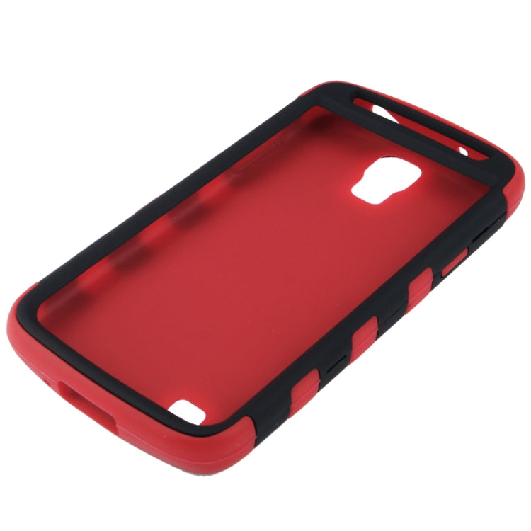 2-color Series Plastic + Silicon Combination Case for Galaxy S IV Active / i9295(Red)