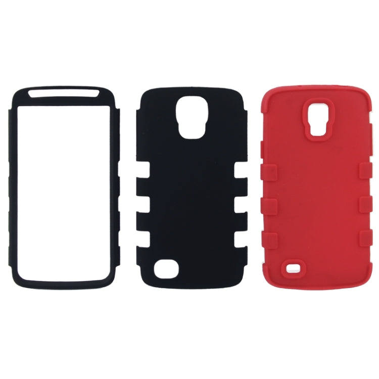 2-color Series Plastic + Silicon Combination Case for Galaxy S IV Active / i9295(Red)