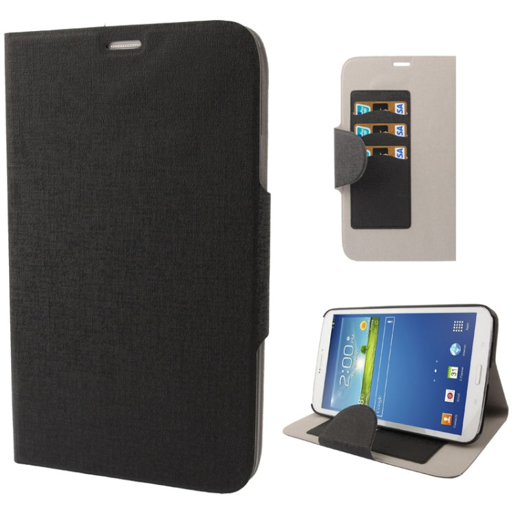 Linen Texture Leather Case with Credit Card Slot for Galaxy Tab 3 (8.0) / T3100 / T3110