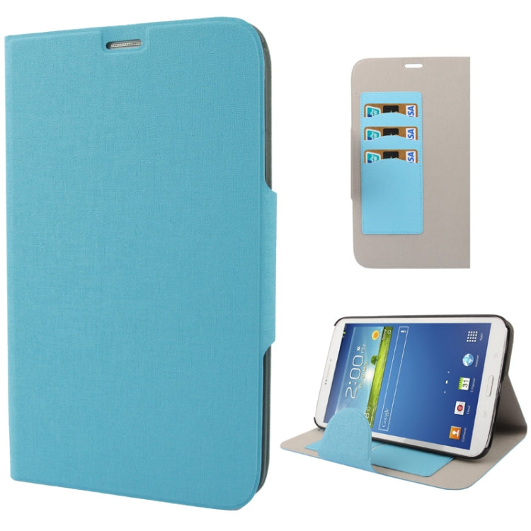 Linen Texture Leather Case with Credit Card Slot for Galaxy Tab 3 (8.0) / T3100 / T3110
