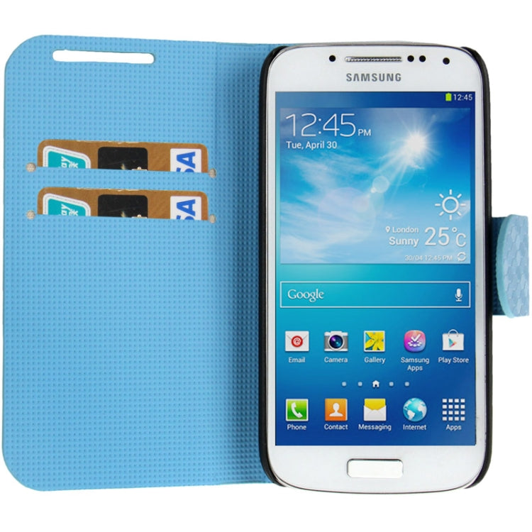 Honeycomb Texture Flip  Leather Case with Credit Card Slots & Holder for Galaxy S IV mini / i9190