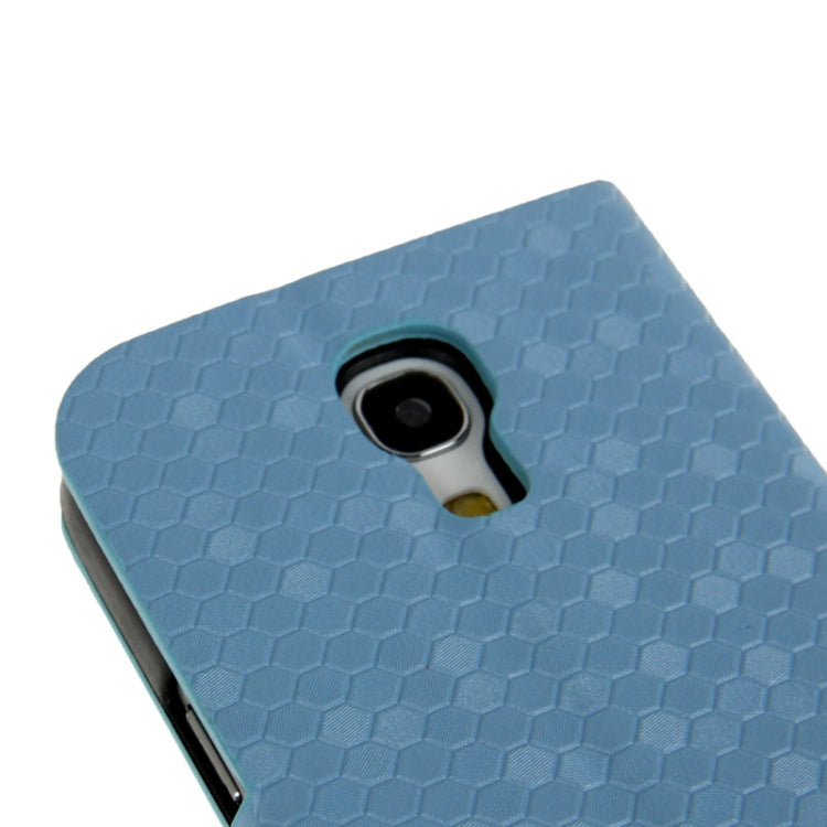 Honeycomb Texture Flip  Leather Case with Credit Card Slots & Holder for Galaxy S IV mini / i9190