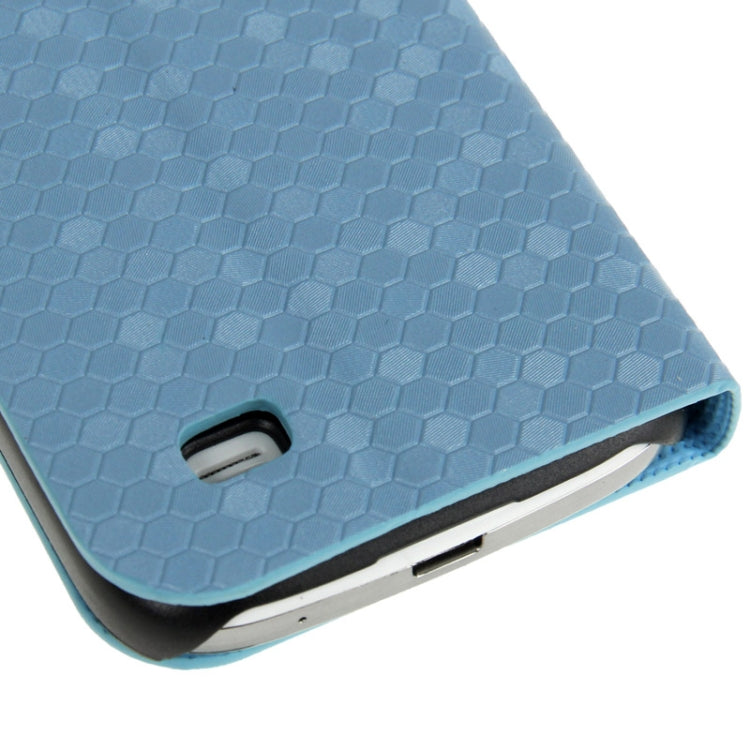 Honeycomb Texture Flip  Leather Case with Credit Card Slots & Holder for Galaxy S IV mini / i9190