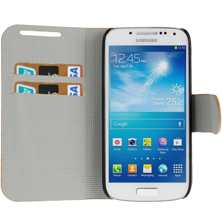 Honeycomb Texture Flip  Leather Case with Credit Card Slots & Holder for Galaxy S IV mini / i9190