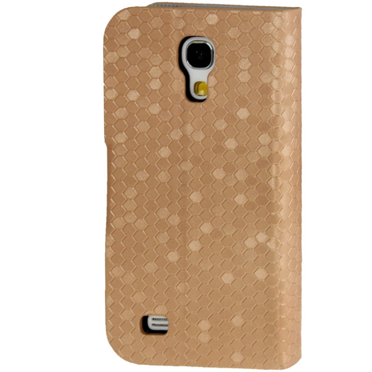 Honeycomb Texture Flip  Leather Case with Credit Card Slots & Holder for Galaxy S IV mini / i9190