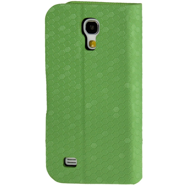 Honeycomb Texture Flip  Leather Case with Credit Card Slots & Holder for Galaxy S IV mini / i9190