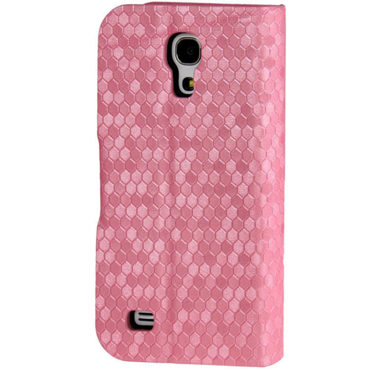 Honeycomb Texture Flip  Leather Case with Credit Card Slots & Holder for Galaxy S IV mini / i9190