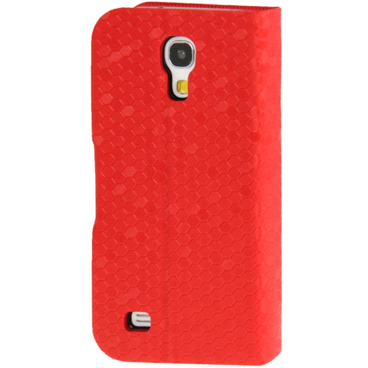 Honeycomb Texture Flip  Leather Case with Credit Card Slots & Holder for Galaxy S IV mini / i9190