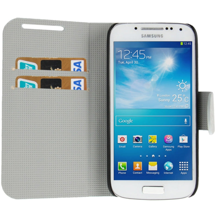 Honeycomb Texture Flip  Leather Case with Credit Card Slots & Holder for Galaxy S IV mini / i9190