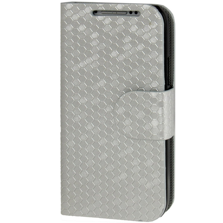 Honeycomb Texture Flip  Leather Case with Credit Card Slots & Holder for Galaxy S IV mini / i9190