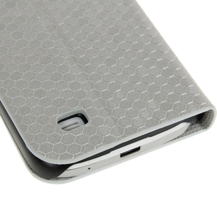 Honeycomb Texture Flip  Leather Case with Credit Card Slots & Holder for Galaxy S IV mini / i9190