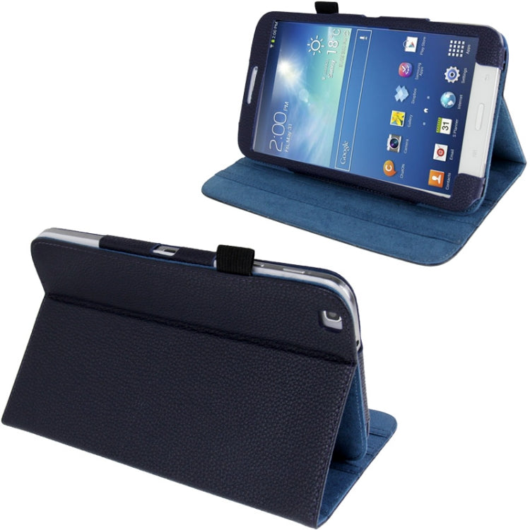 Litchi Texture Leather Case with 3-angle Adjustment Viewing Holder for Galaxy Tab 3 (8.0) / T3110 / T3100,