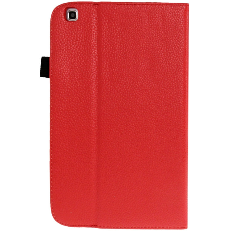 Litchi Texture Leather Case with 3-angle Adjustment Viewing Holder for Galaxy Tab 3 (8.0) / T3110 / T3100,
