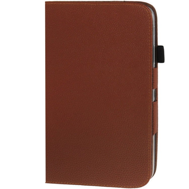 Litchi Texture Leather Case with 3-angle Adjustment Viewing Holder for Galaxy Tab 3 (8.0) / T3110 / T3100,
