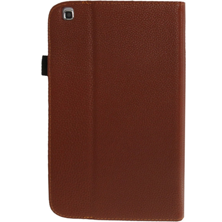 Litchi Texture Leather Case with 3-angle Adjustment Viewing Holder for Galaxy Tab 3 (8.0) / T3110 / T3100,
