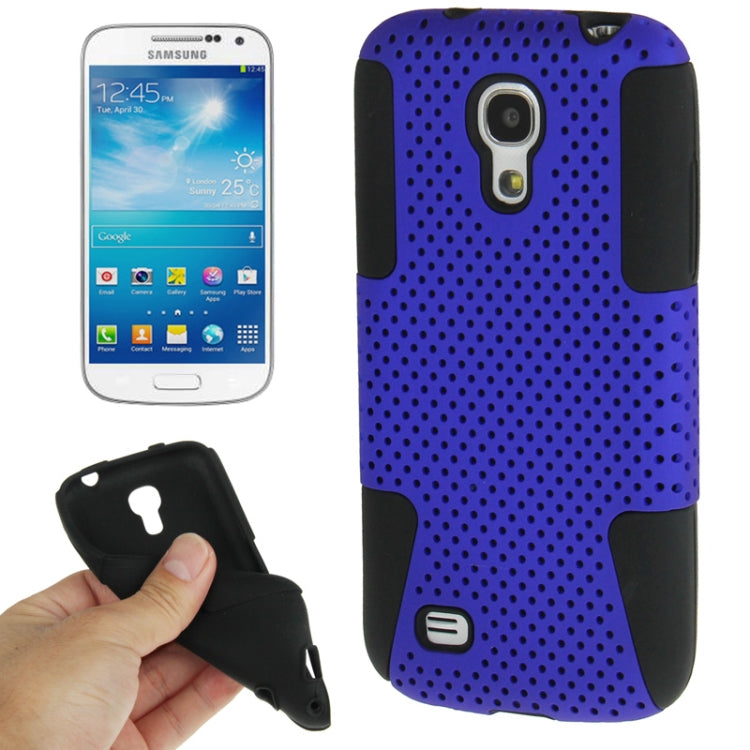 2-color Series Mesh Plastic + Silicon Combination Case for Galaxy S IV mini / i9190