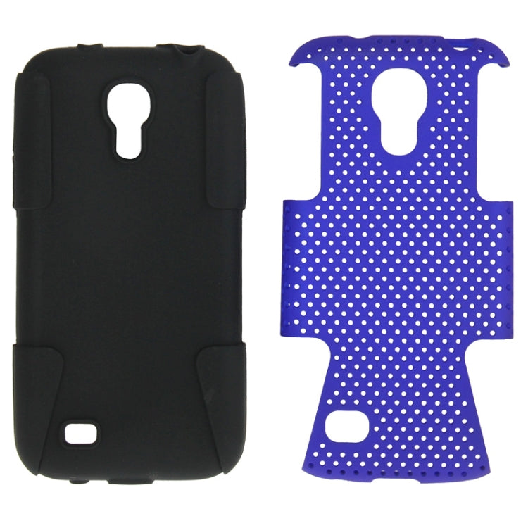 2-color Series Mesh Plastic + Silicon Combination Case for Galaxy S IV mini / i9190