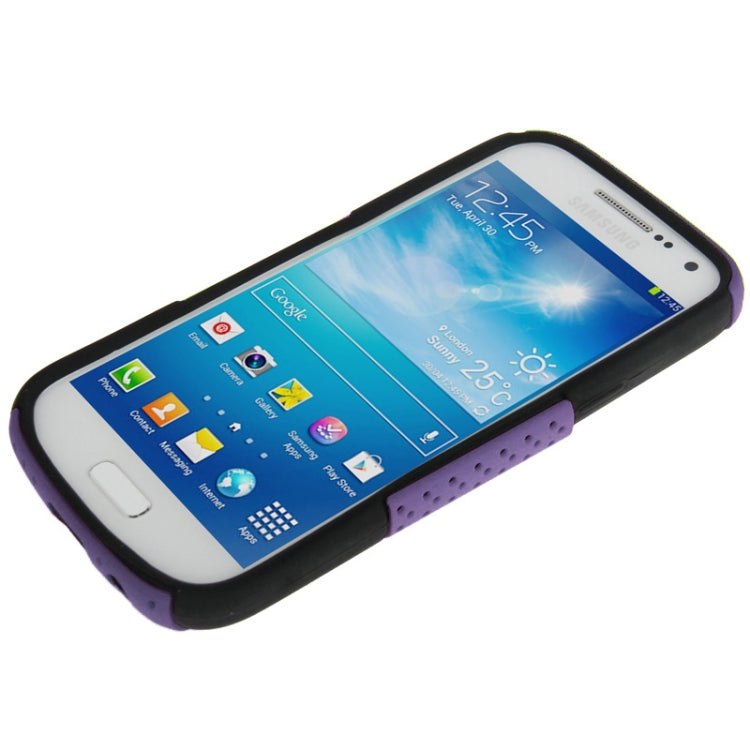2-color Series Mesh Plastic + Silicon Combination Case for Galaxy S IV mini / i9190
