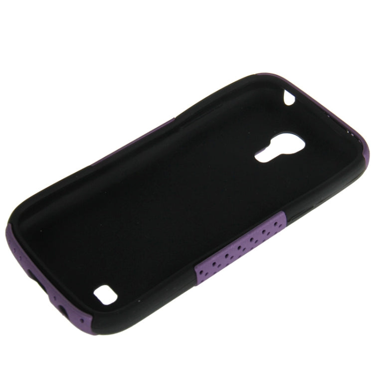 2-color Series Mesh Plastic + Silicon Combination Case for Galaxy S IV mini / i9190