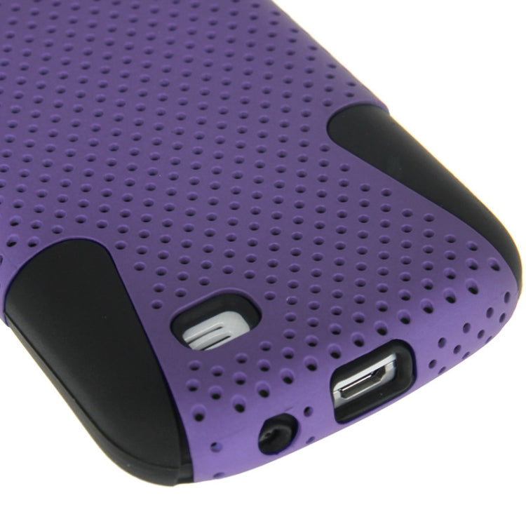 2-color Series Mesh Plastic + Silicon Combination Case for Galaxy S IV mini / i9190