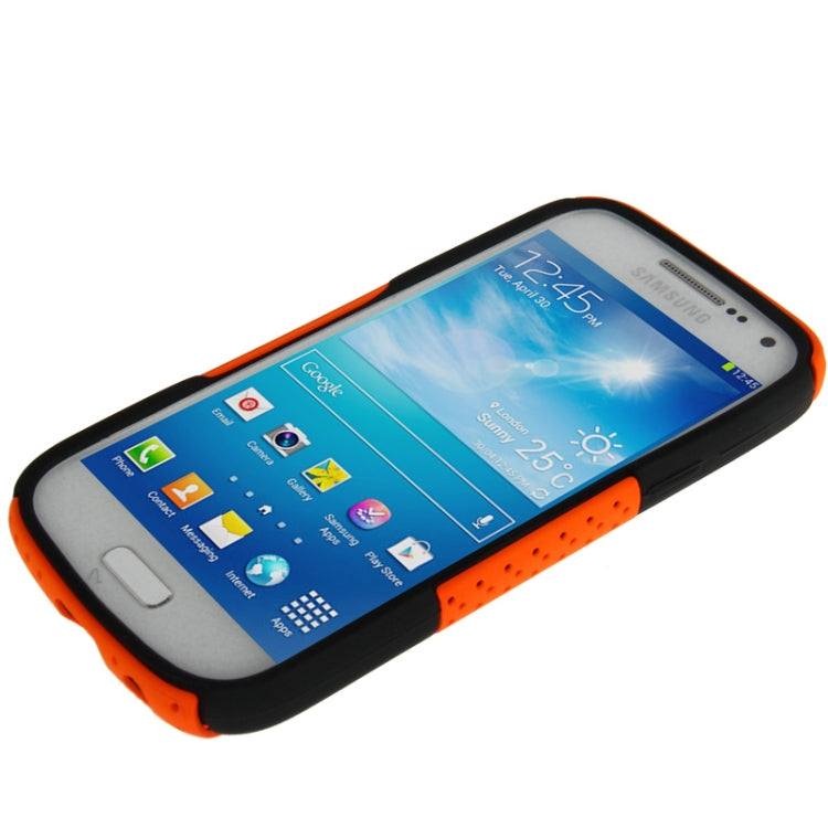 2-color Series Mesh Plastic + Silicon Combination Case for Galaxy S IV mini / i9190