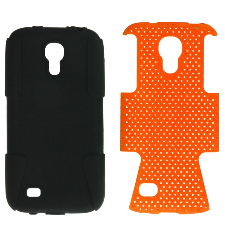 2-color Series Mesh Plastic + Silicon Combination Case for Galaxy S IV mini / i9190