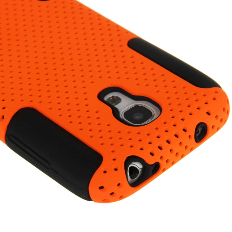 2-color Series Mesh Plastic + Silicon Combination Case for Galaxy S IV mini / i9190
