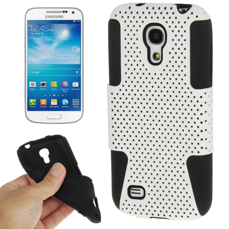2-color Series Mesh Plastic + Silicon Combination Case for Galaxy S IV mini / i9190